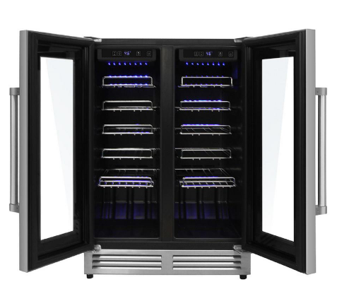 Thor Kitchen Appliance Package - 30 In. Gas Range, Range Hood, Microwave Drawer, Refrigerator, Dishwasher, Wine Cooler, AP-LRG3001U-W-6