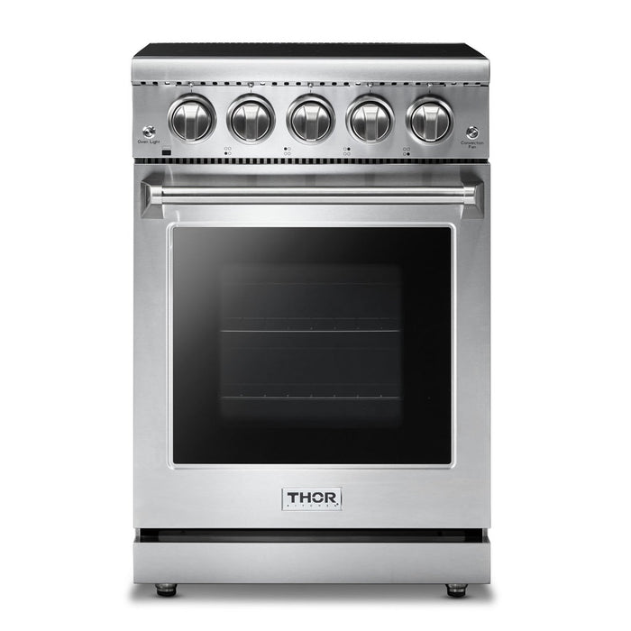 Thor Kitchen 24" Professional Electric Range in Stainless Steel, HRE2401