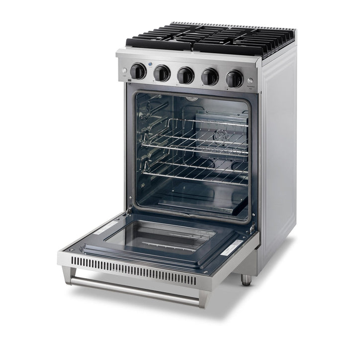 Thor Kitchen Appliance Package - 24 in. Gas Range and Range Hood, AP-LRG2401U