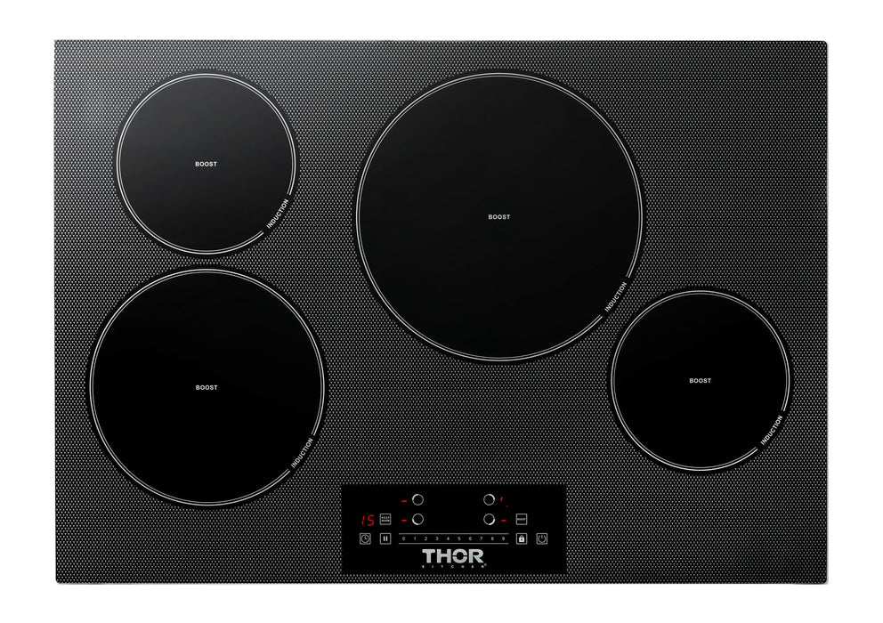 Thor Kitchen Appliance Package - 30 In. Induction Cooktop, Under Cabinet Range Hood, AP-TIH30-C