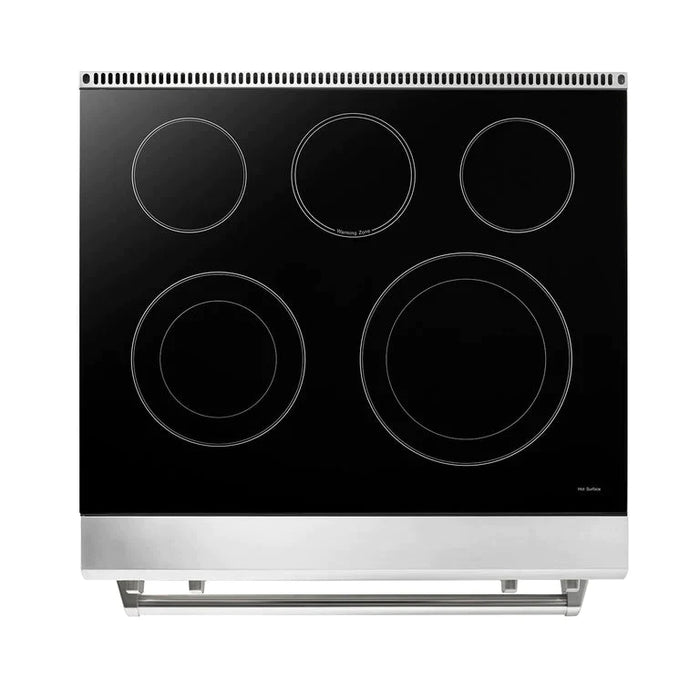 Thor Kitchen Appliance Package - 30 In. Electric Range, Range Hood, Microwave Drawer, Refrigerator with Water and Ice Dispenser, Dishwasher, Wine Cooler, AP-TRE3001-C-10