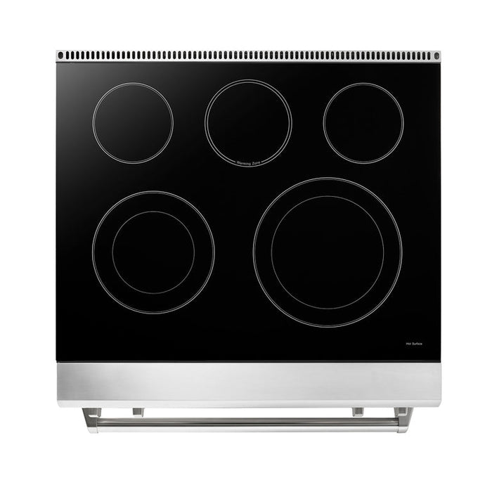 Thor Kitchen Appliance Package - 30 In. Electric Range, Range Hood, Microwave Drawer, Refrigerator, Dishwasher, Wine Cooler, AP-TRE3001-8