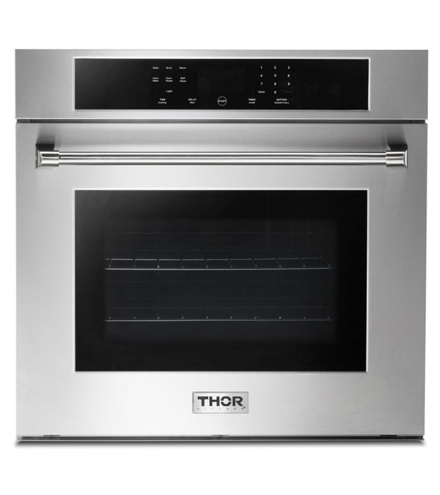 Thor Kitchen Appliance Package - 36 In. Propane Gas Rangetop, Range Hood, Wall Oven, Refrigerator with Water and Ice Dispenser, Dishwasher, AP-HRT3618ULP-6