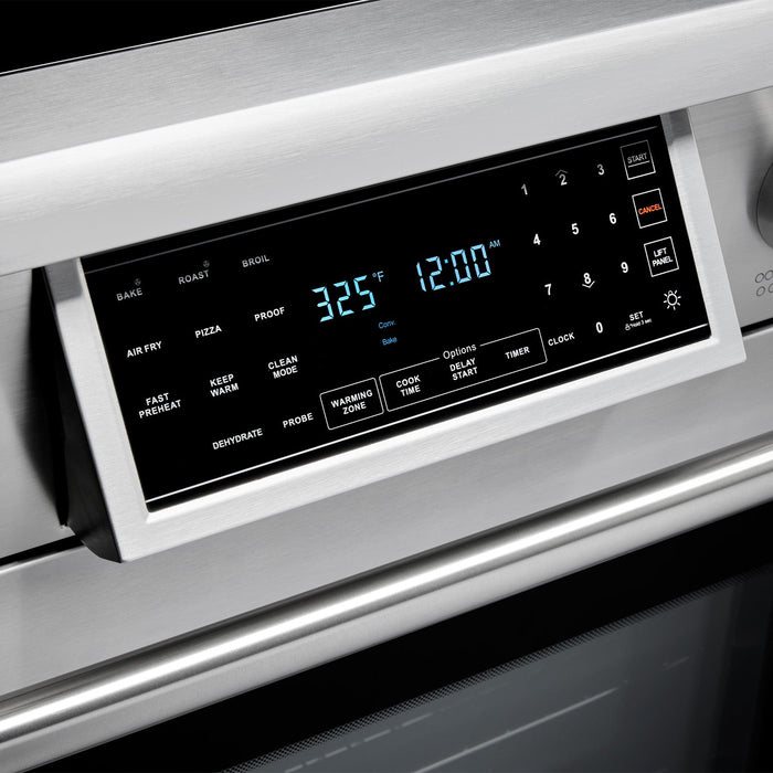 Thor Kitchen 36" Tilt Panel Electric Range in Stainless Steel with Air Fry Feature, TRE3601