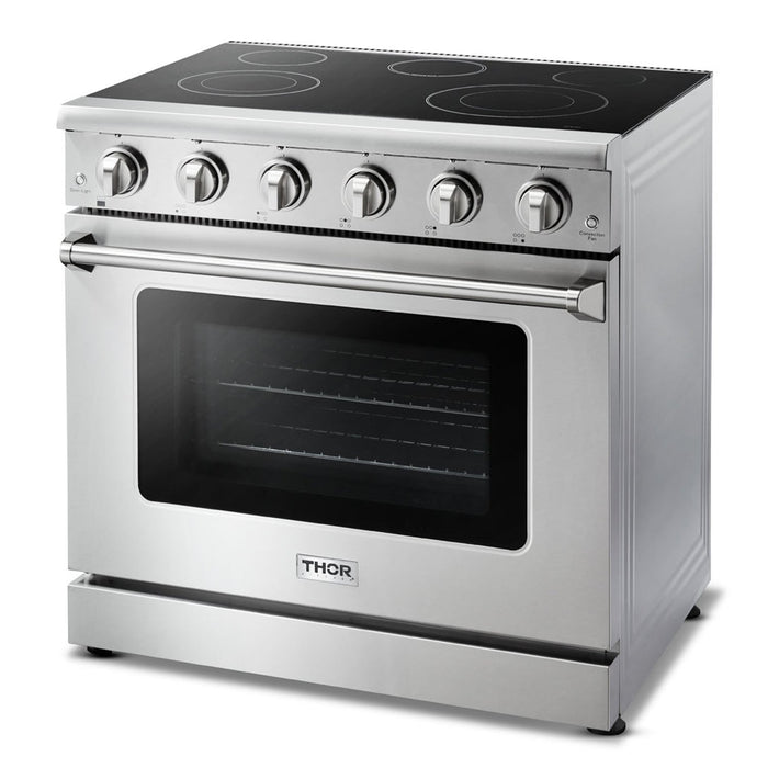 Thor Kitchen Appliance Package 36 In. Electric Range and Range Hood, AP-HRE3601-C