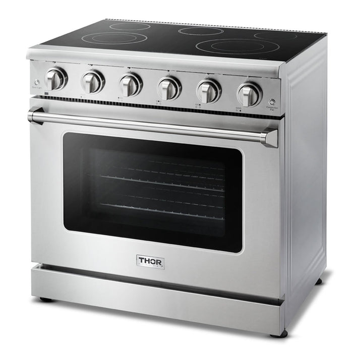 Thor Kitchen 36" Professional Electric Range in Stainless Steel, HRE3601