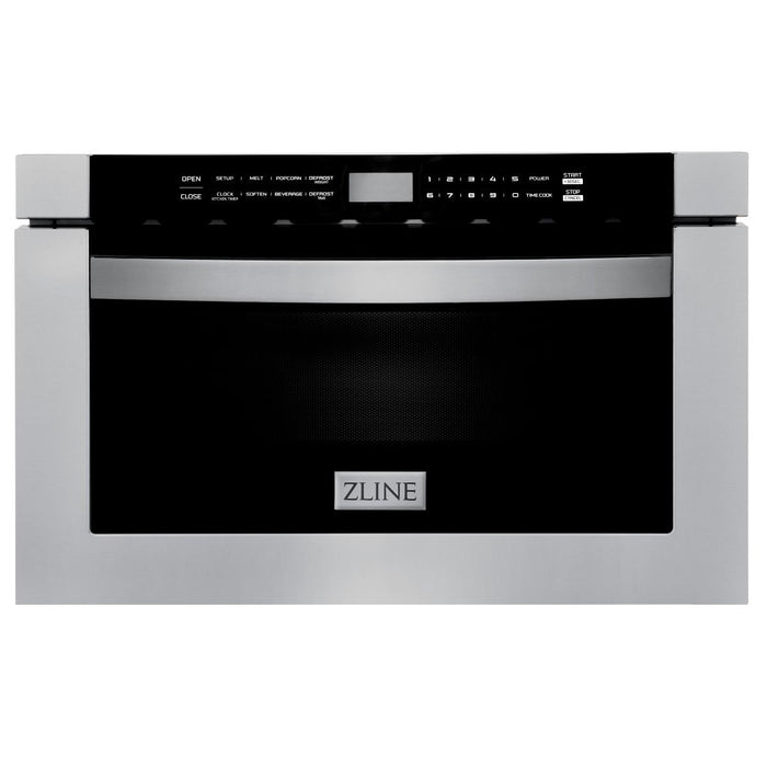 ZLINE 48 in. Appliance Package Dual Fuel Range, Range Hood, Microwave Drawer, Dishwasher, 4KP-RARH48-MWDW