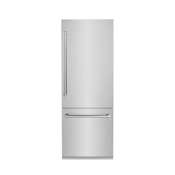 ZLINE 30" Built-In 2-Door Bottom Freezer Refrigerator with Internal Water and Ice Dispenser, RBIV-304-30