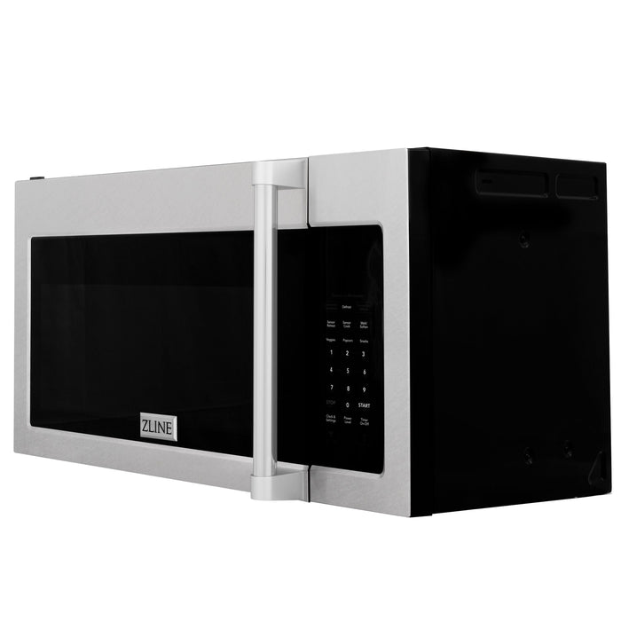 ZLINE 30" Over the Range Microwave Oven in DuraSnow® Stainless Steel with Traditional Handle, MWO-OTR-H-30-SS