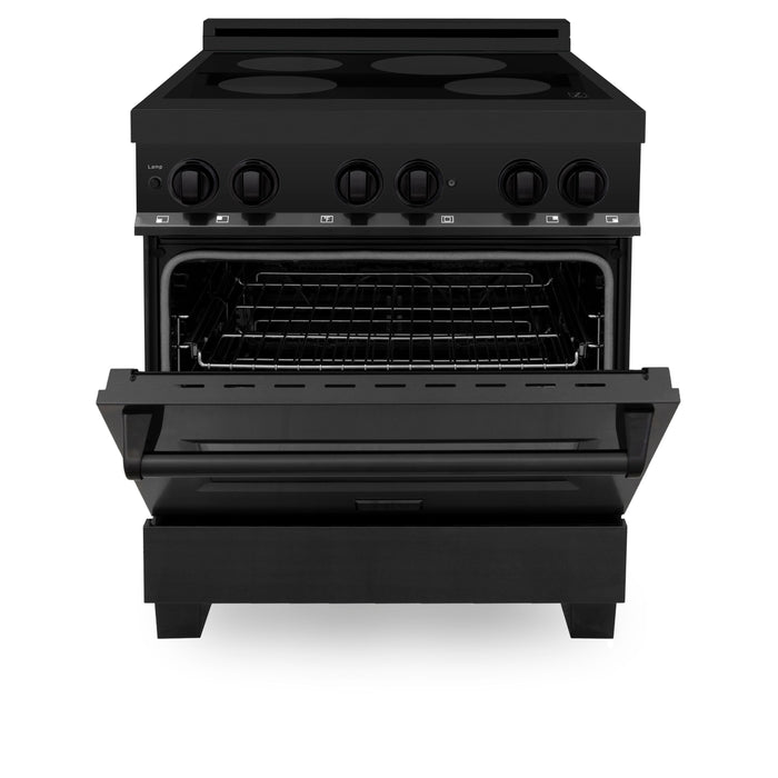 ZLINE 30" Induction Range with 4 Elements in Black Stainless Steel, RAIND-BS-30