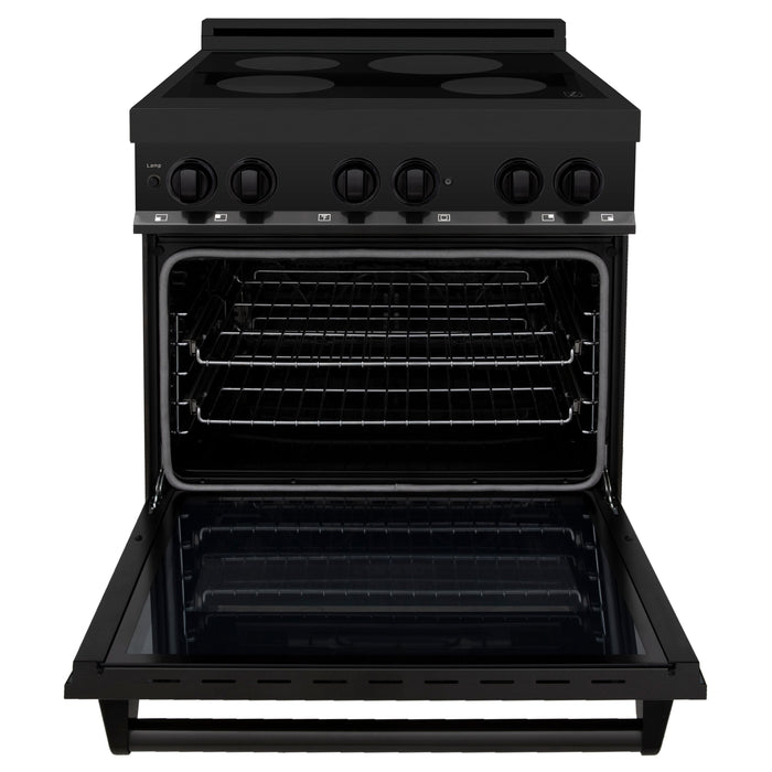 ZLINE 30" Induction Range with 4 Elements in Black Stainless Steel, RAIND-BS-30