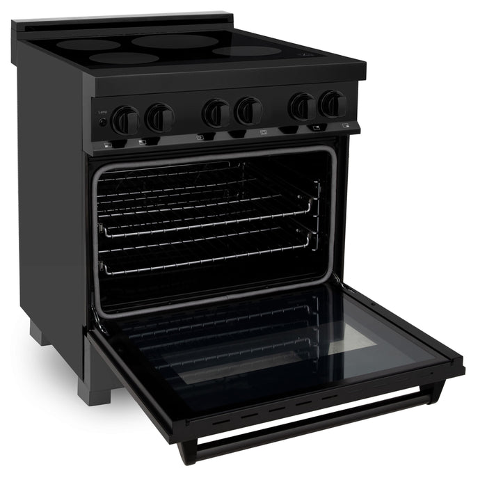 ZLINE 30" Induction Range with 4 Elements in Black Stainless Steel, RAIND-BS-30