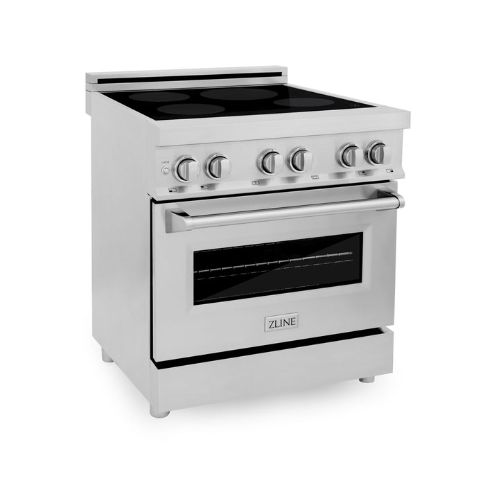 ZLINE 30" Induction Range with 4 Element Stove and Electric Oven in Stainless Steel, RAIND-30