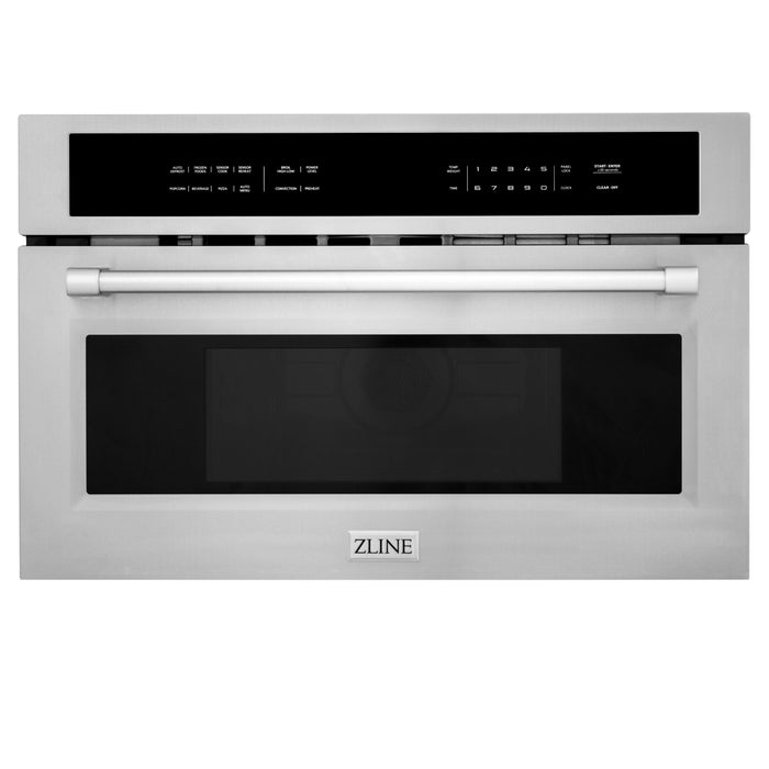 ZLINE Appliance Package - 30 In. Rangetop, Wall Oven, Refrigerator and Microwave Oven in Stainless Steel, 4KPR-RT30-MWAWS