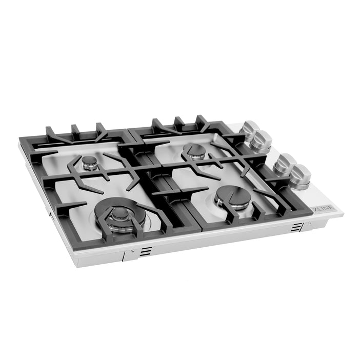 ZLINE 30" Drop-In Cooktop with 4 Gas Burners in Stainless Steel, RC30