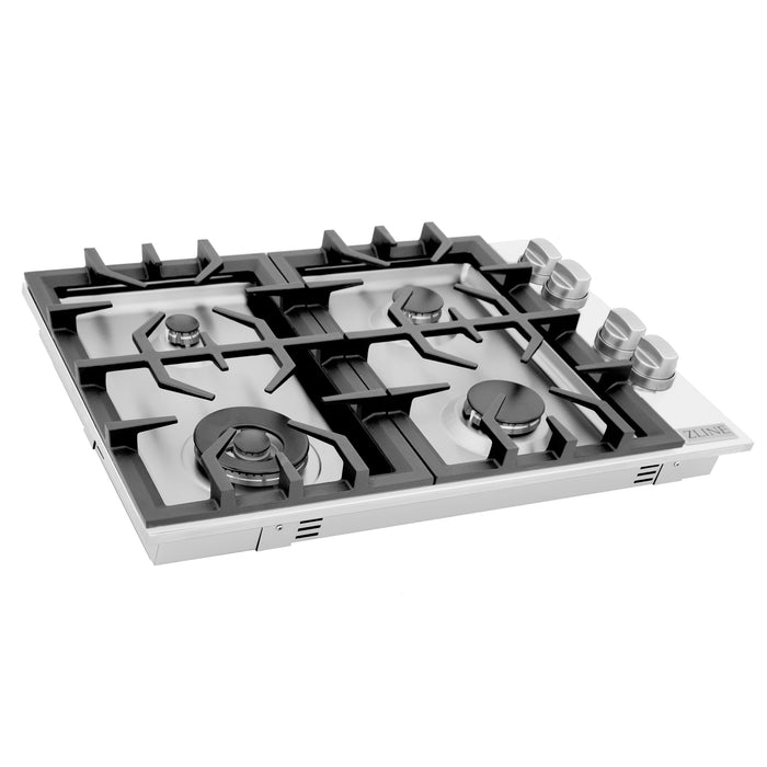 ZLINE 30" Drop-In Cooktop with 4 Gas Burners in Stainless Steel, RC30