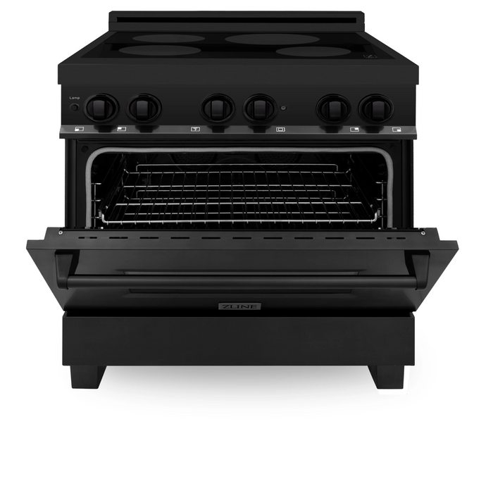 ZLINE 36" Induction Range in Black Stainless Steel, RAIND-BS-36