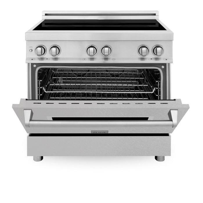 ZLINE 36" Induction Range in DuraSnow® Stainless Steel, RAIND-SN-36