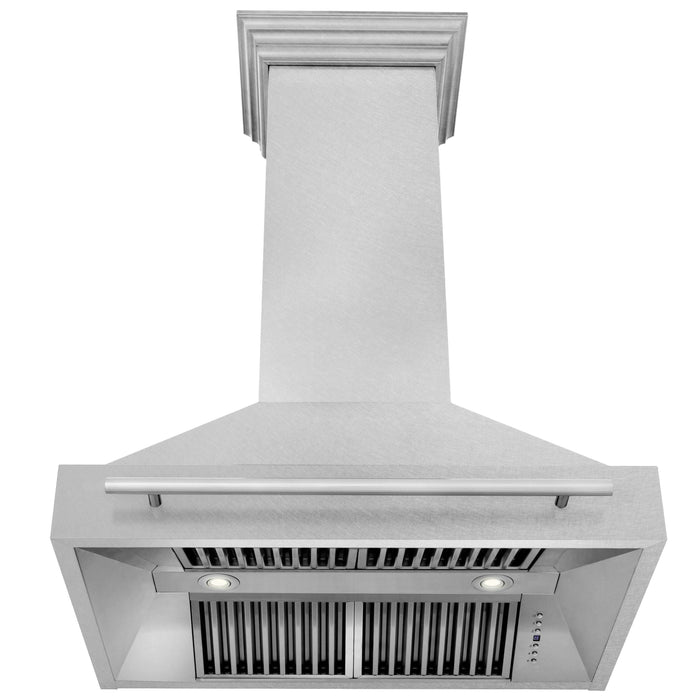 ZLINE 36" Wall Mount Range Hood in DuraSnow® Stainless Steel, 8654SNX-36