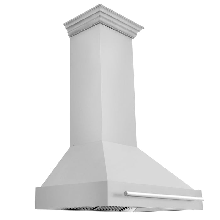 ZLINE 36" Wall Mount Range Hood in Stainless Steel with Stainless Steel Handle, 8654STX-36