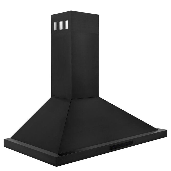 ZLINE 36" Convertible Vent Wall Mount Range Hood in Black Stainless Steel, BSKBN-36