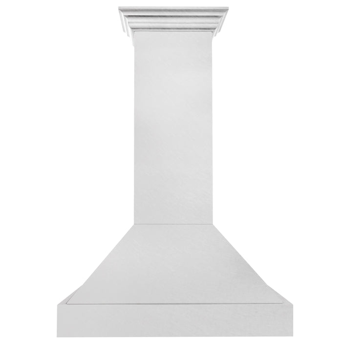 ZLINE 36' Wall Mount Range Hood in DuraSnow® Stainless Steel with DuraSnow® shell, 8654SN-36