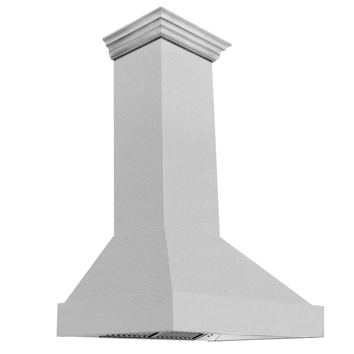 ZLINE 36' Wall Mount Range Hood in DuraSnow® Stainless Steel with DuraSnow® shell, 8654SN-36