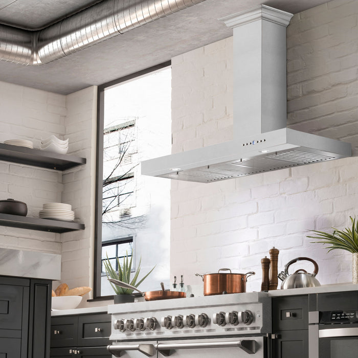 ZLINE 48" Convertible Wall Mount Range Hood in Stainless Steel, KE-48