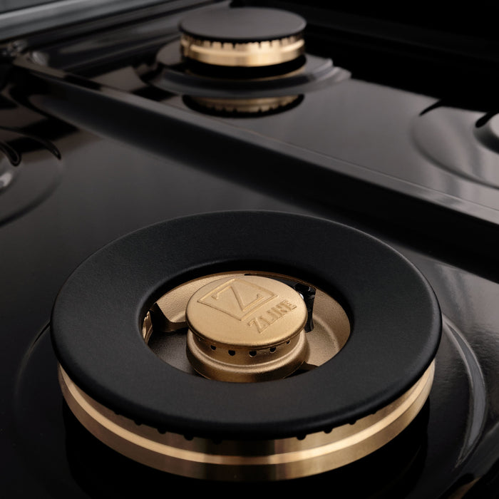 ZLINE 48" Autograph Edition All Gas Range in Stainless Steel with Gold Accents, RGZ-48-G