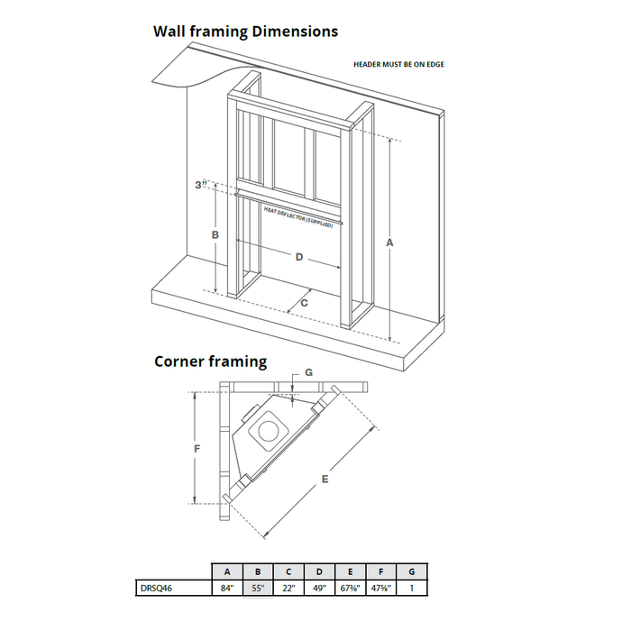 Efficient Montigo DelRay Square 46” direct-vent fireplace with modern aesthetics.