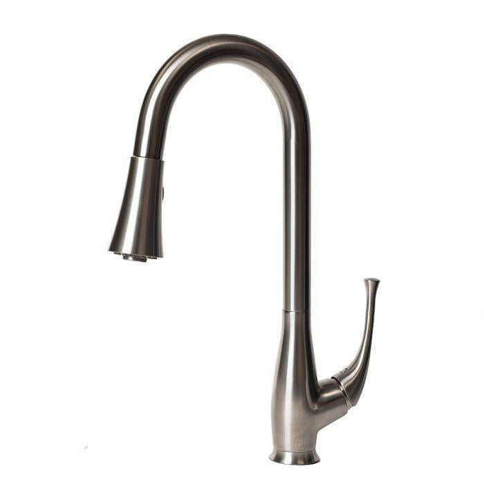 ZLINE Castor Pull Down Kitchen Faucet in Brushed Nickel, CAS-KF-BN