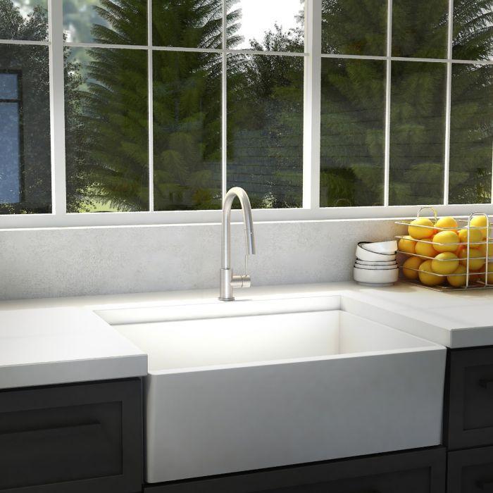 ZLINE Arthur Kitchen Faucet in Brushed Nickel, ATH-KF-BN