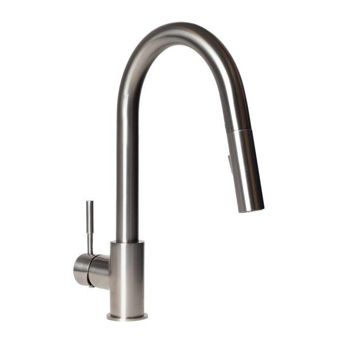 ZLINE Gemini Pull Down Kitchen Faucet in Brushed Nickel, GEM-KF-BN