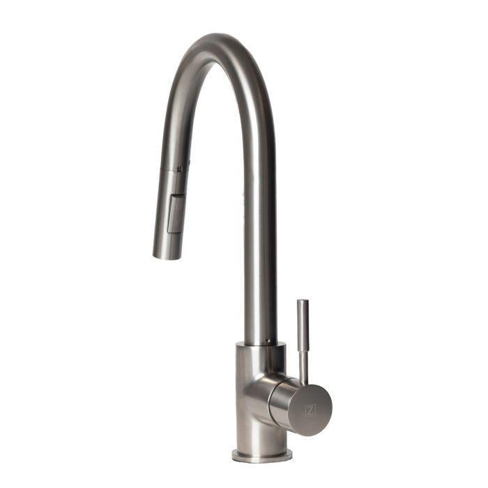 ZLINE Gemini Pull Down Kitchen Faucet in Brushed Nickel, GEM-KF-BN