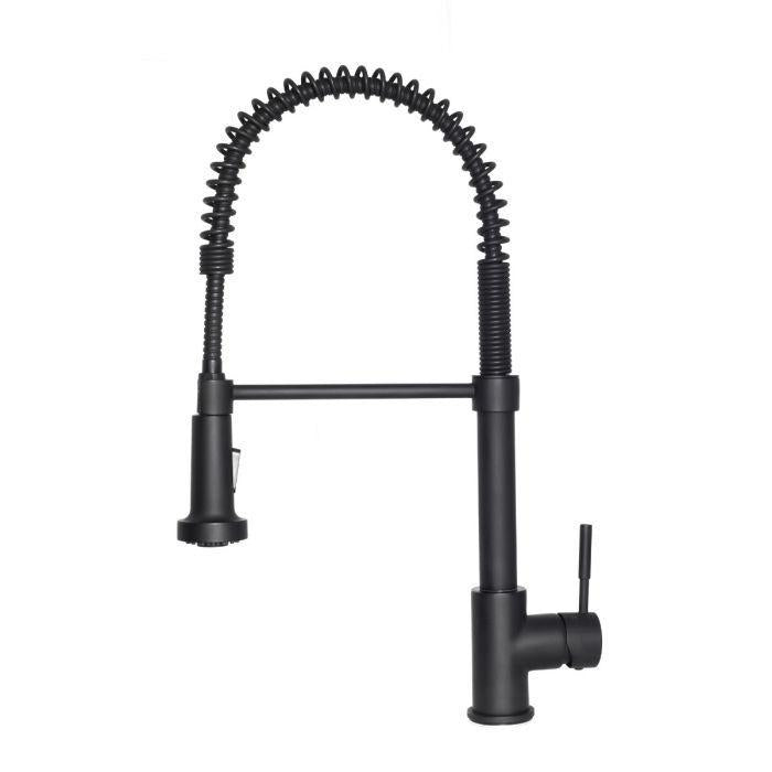 ZLINE Apollo Pull Down Spring Kitchen Faucet in Matte Black, APL-KF-MB