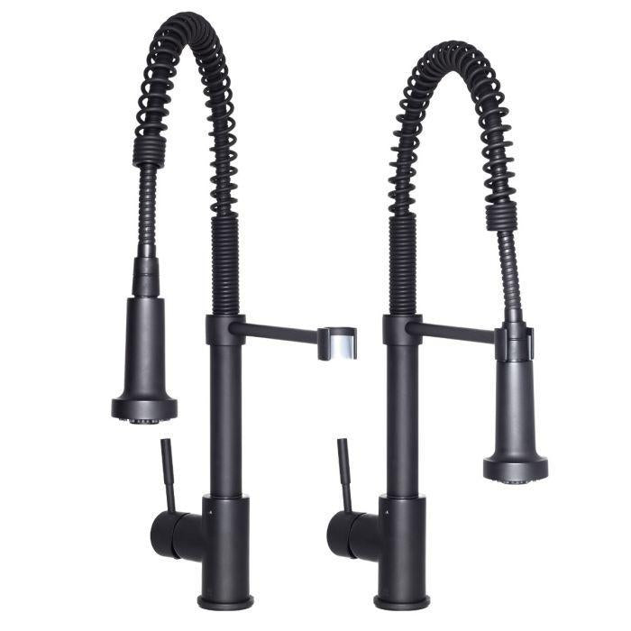 ZLINE Apollo Pull Down Spring Kitchen Faucet in Matte Black, APL-KF-MB