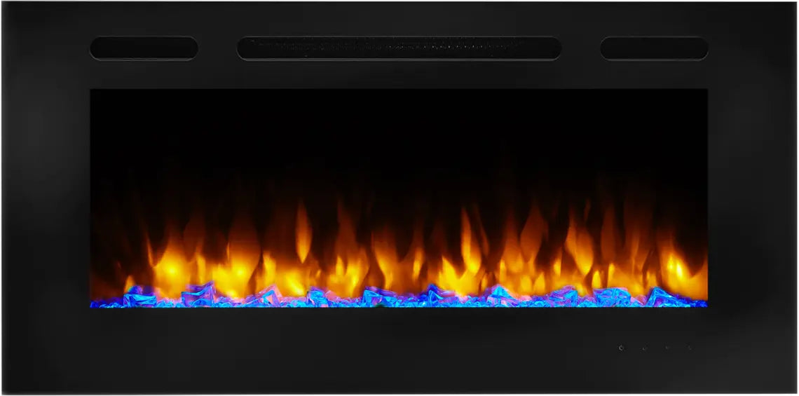 SimpliFire Allusion 40" Linear Electric Recessed Fireplace