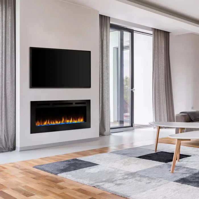 SimpliFire Allusion 40" Linear Electric Recessed Fireplace