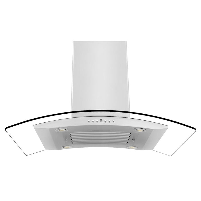 ZLINE 30" Island Range Hood in Stainless Steel & Glass, GL14i-30