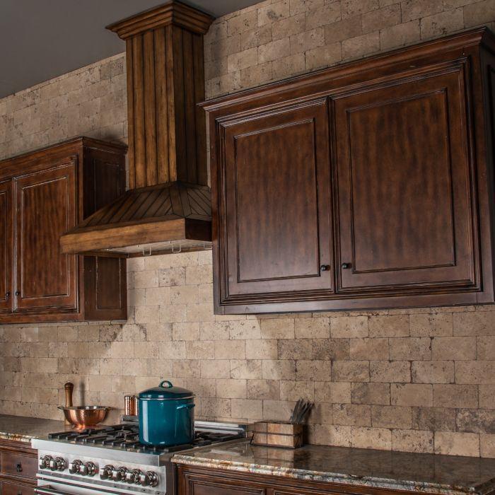 ZLINE 36"  Wooden Wall Mount Range Hood in Rustic Light Finish, KPLL-36