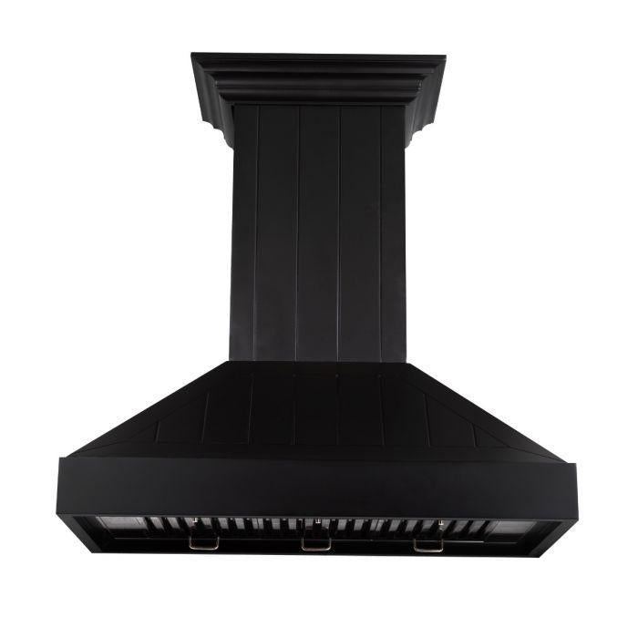 ZLINE 36" Wooden Wall Mount Range Hood in Black, KPCC-36