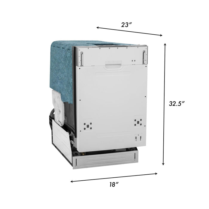 ZLINE 18" Classic Top Control Dishwasher in Custom Panel Ready, DW7714-18
