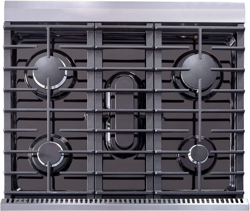 Thor Kitchen 30" Professional Natural Gas Range in Stainless Steel, LRG3001U