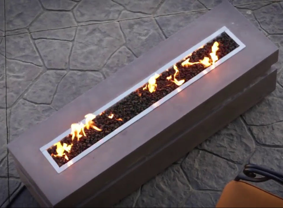 Majestic Plaza 24" Linear Gas Firepit Burner with Match Light Ignition