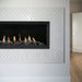 Montigo DelRay Linear 36” sleek, modern gas fireplace design.