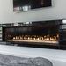 Montigo Distinction 63" Single Sided Gas Fireplace with LED lighting.