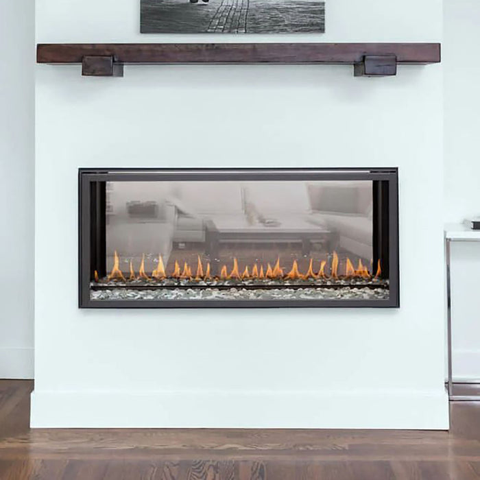 Montigo Exemplar R320ST See-Through Fireplace - Luxury, power vent, available at Dreamwood Living.