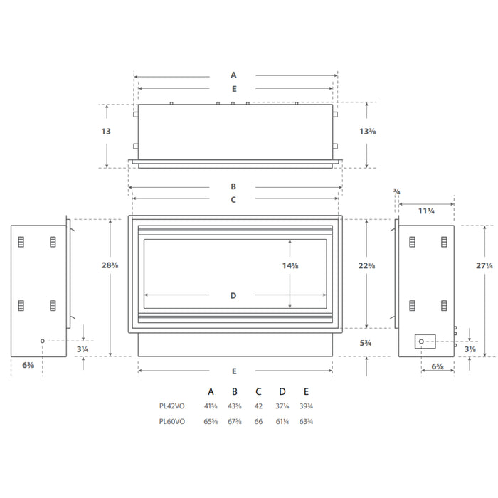 Montigo Mahana 60" ventless fireplace, combining modern style with functionality.