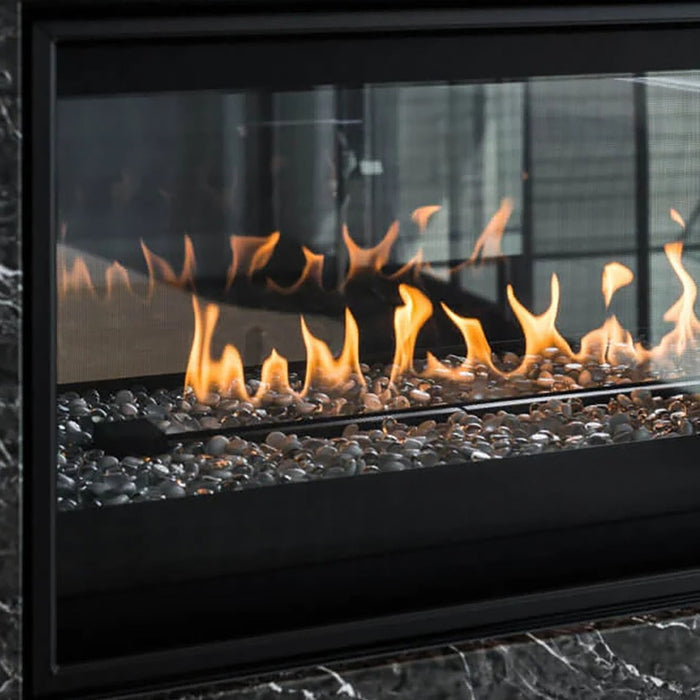 Montigo Phenom 42 See-Through Gas Fireplace with dual-sided flames