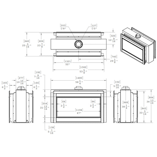 Elegant Montigo Phenom 52 fireplace enhancing home ambiance with flames